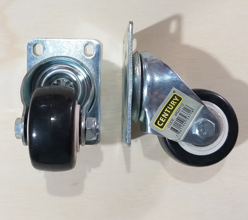 GARRUCHA GIRATORIA IND. PVC NEGRO 2.5