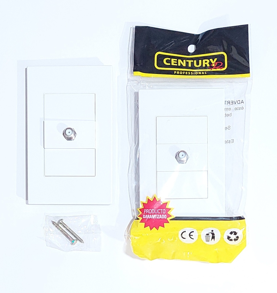 TOMA COAXIAL SIMPLE CENTURY BLANCO