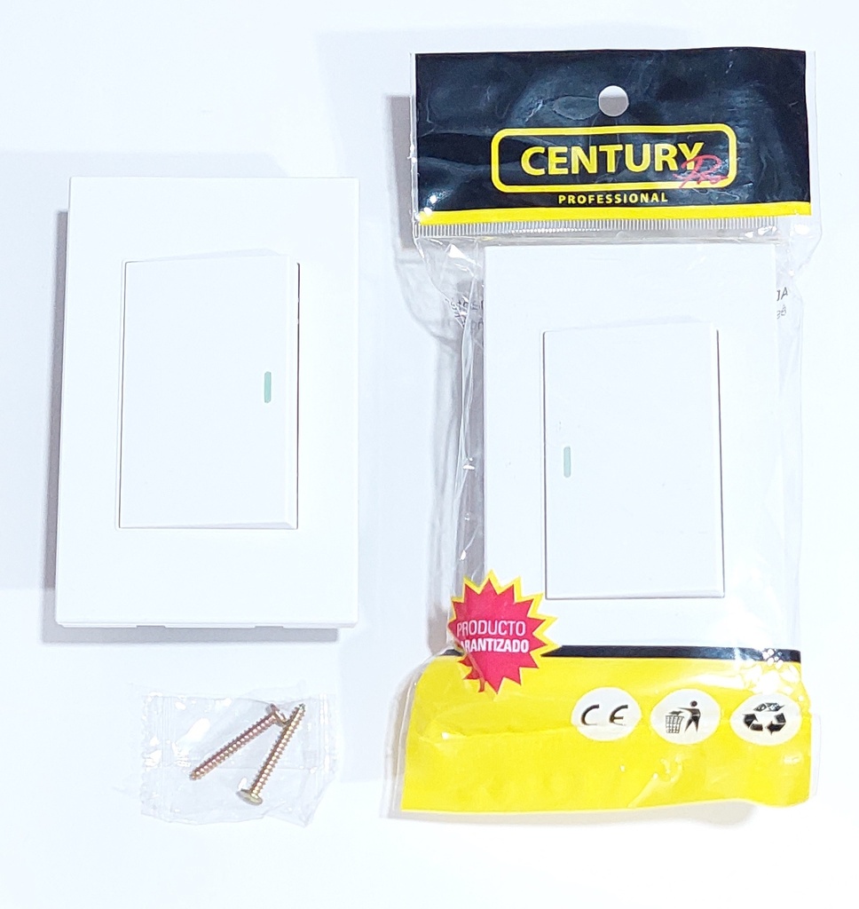 INTERRUPTOR SIMPLE CONMUTADO CENTURY VB1Y-2