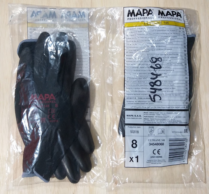 GUANTE LATEX 8 MAPA ULTRANE 548 POLIURET.EN LA PALMA