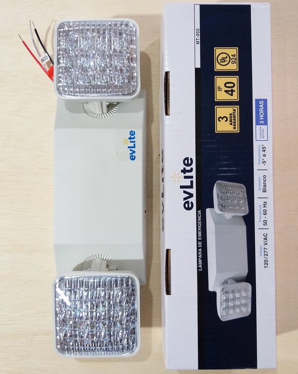 LAMPARA DE EMERGENCIA 2 LUCES 5.4W(LED) EVLITE