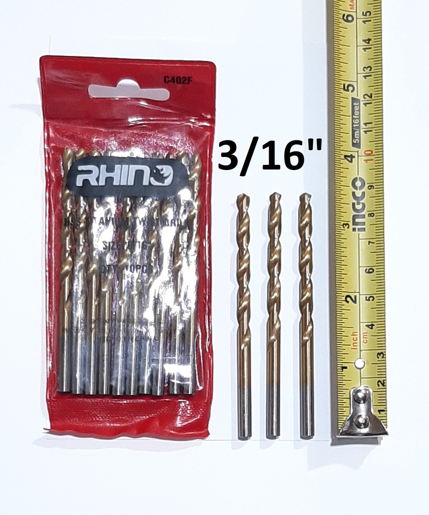 BROCA HSS 3/16 RHINO TITANIUM