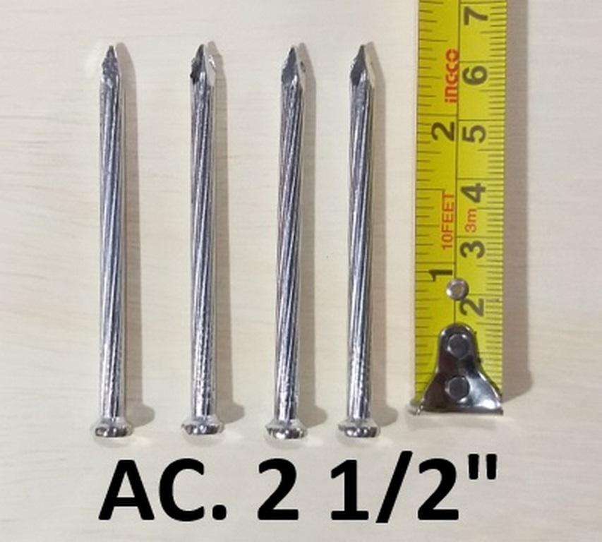 CLAVO AC. 2.5´´ NISSEN JAPON 1KG=128 UNI 8X65MM