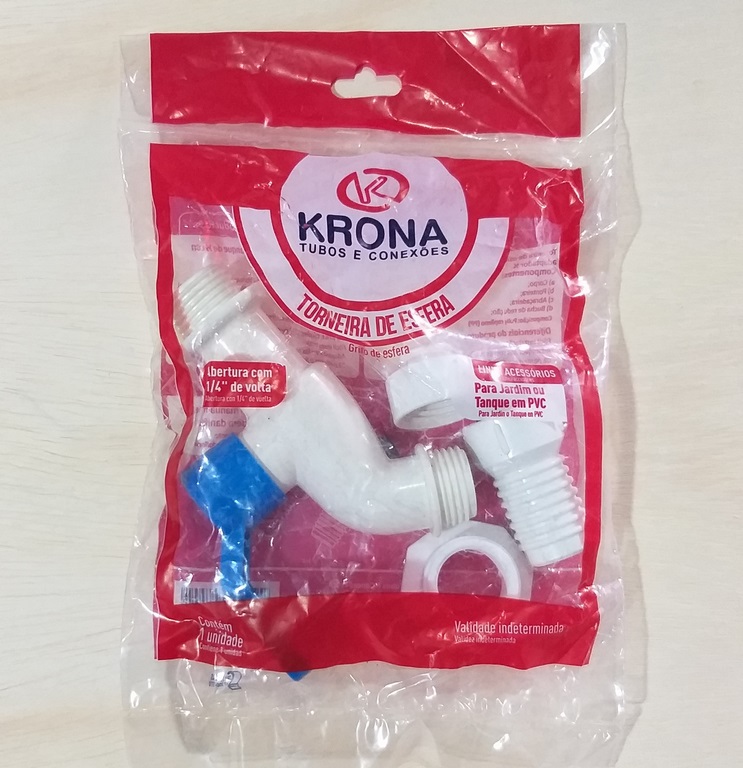 LLAVE PICO PVC BLANCA KRONA 1/2 1/2V.
