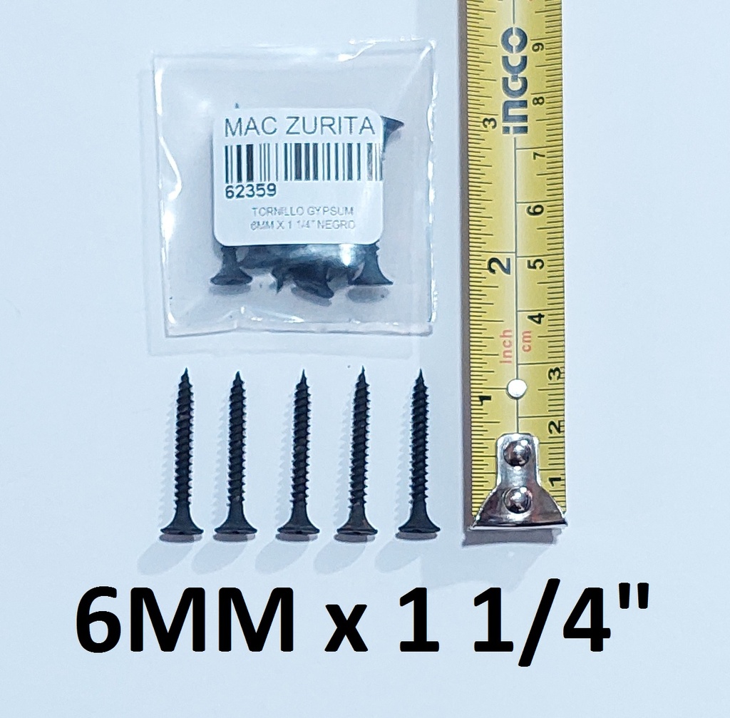 TORN.GYPSUM 6 X 1 1/4´´ FINO