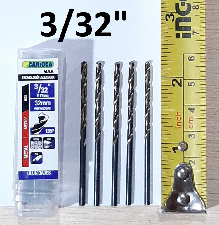 BROCA HSS 3/32 X 57MM CARIOCA M2