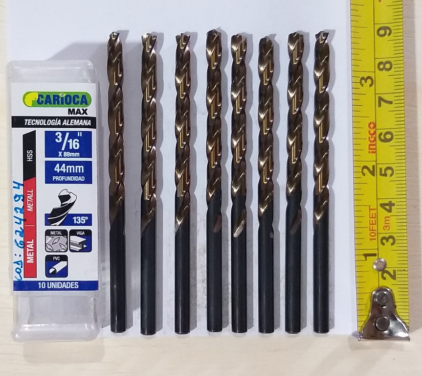 BROCA HSS 3/16 CARIOCA X 89MM M2