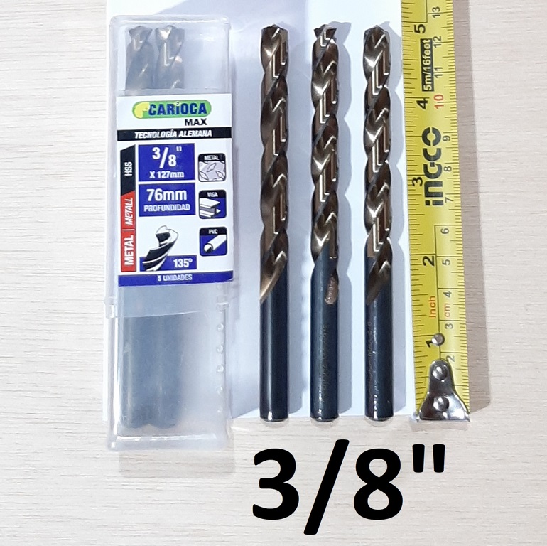 BROCA HSS 3/8 CARIOCA X 127MM M2