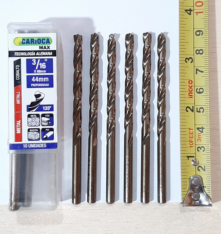 BROCA COBALTO 3/16 X 89MM CARIOCA