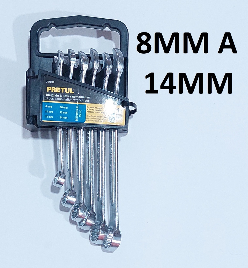 JGO LLAVE COMB 6PCS PRETUL