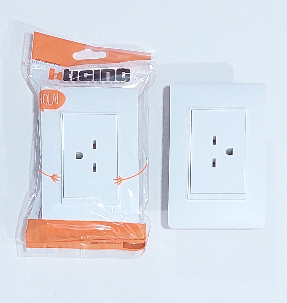 TOMA 220V TICINO LUZICA BLANCO PU1195 A/C TAMDEM