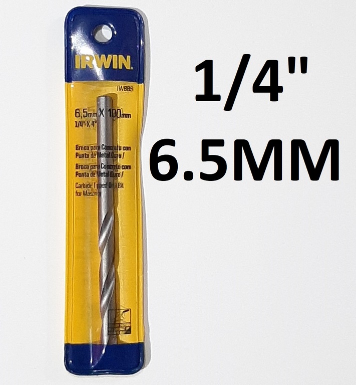 BROCA CONCRETO 6MM 1/4 6.5MM IRWIN