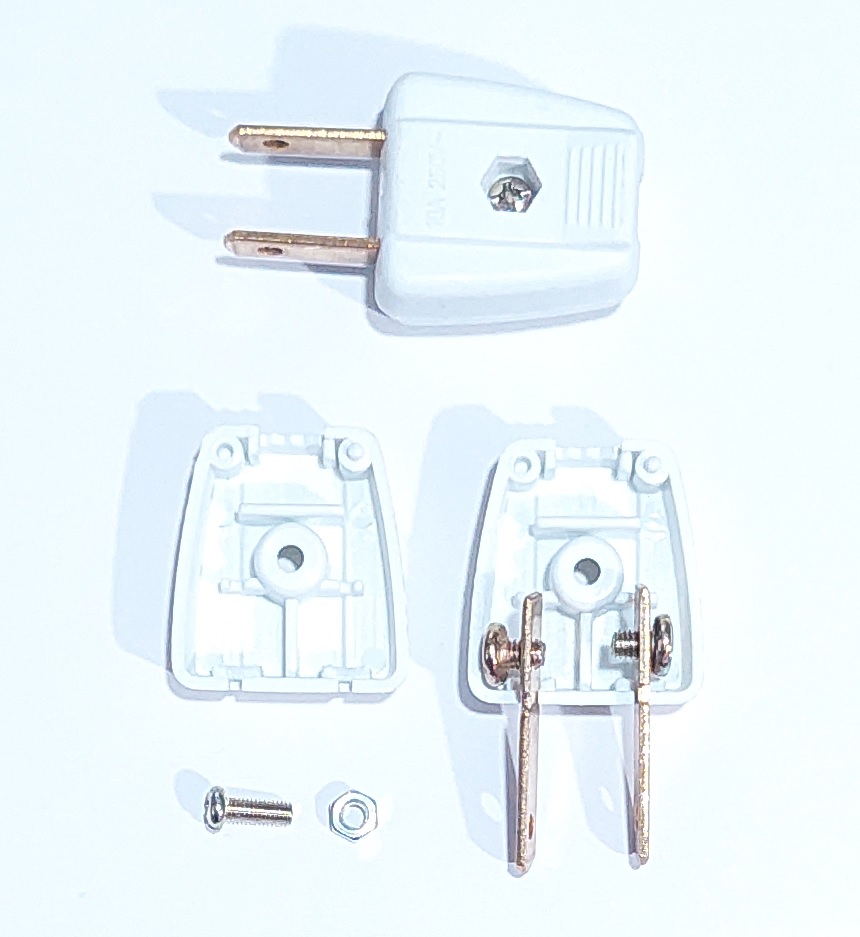 ENCHUFE BAQUELITA BLANCO