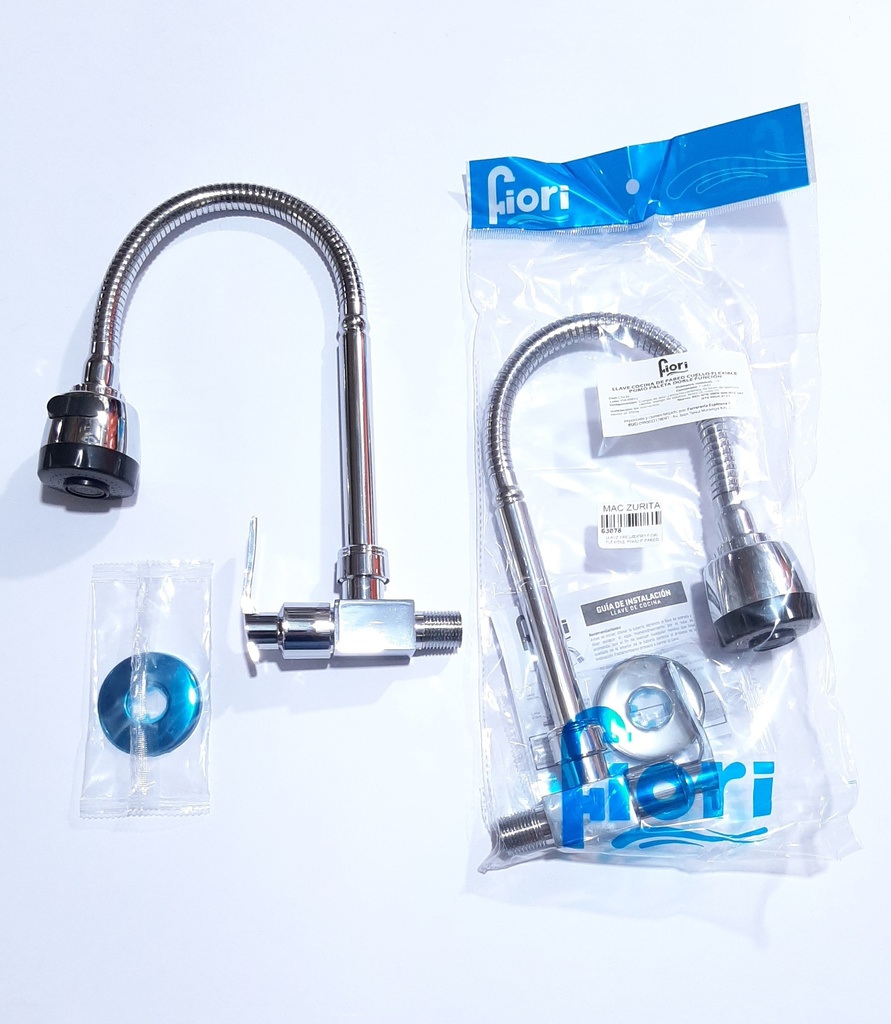 LLAVE FR. FIORI FLEXIBLE POMO DUCHA P/PARED 2DOBLE FUNCION