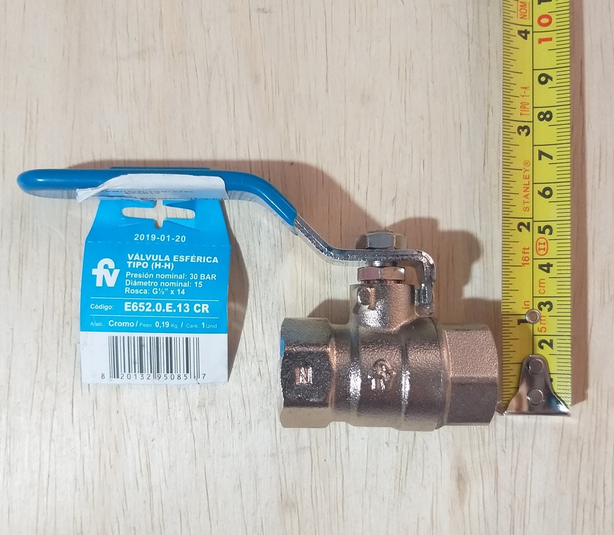 VALV.1/2V. 1/2´´ FV P/TOTAL E652.0.E.13CR