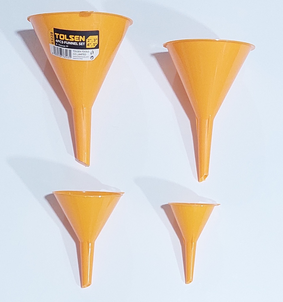 EMBUDO TOLSEN EN JUEGO 4 PCS