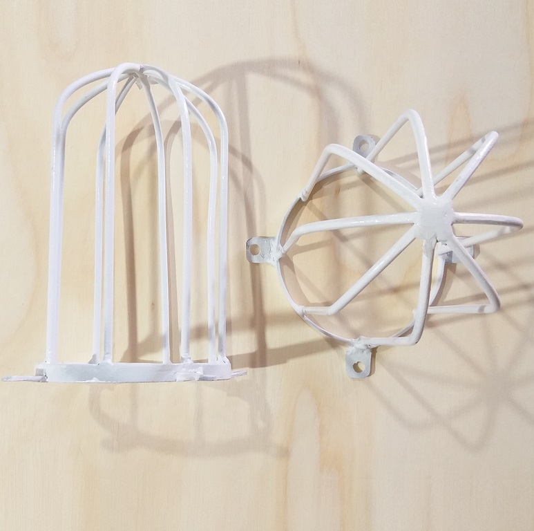 PROTECTOR METALICO BLANCO P/FOCO/LED