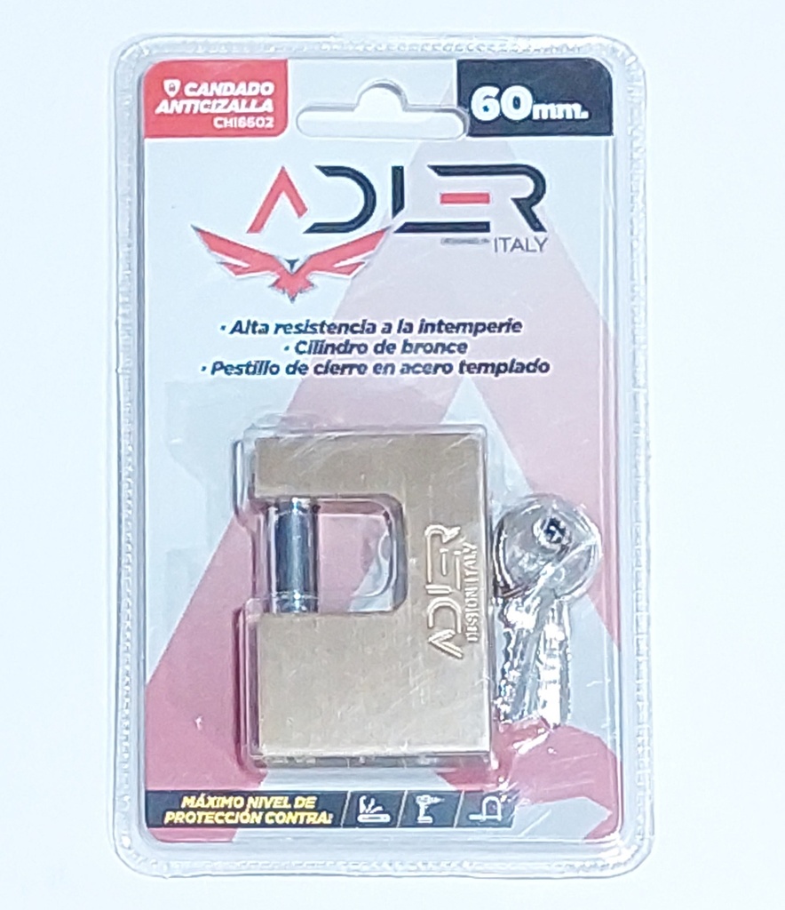 CANDADO ANTICIZALLA ADLER 60MM BX960