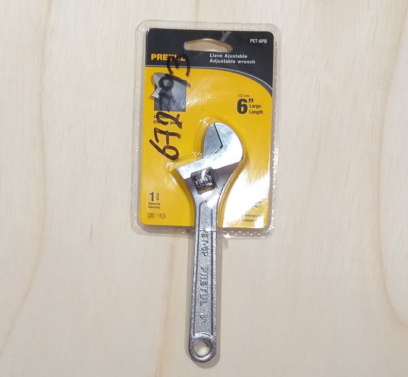 LLAVE FRANCESA 6´´ PRETUL PET-6PB