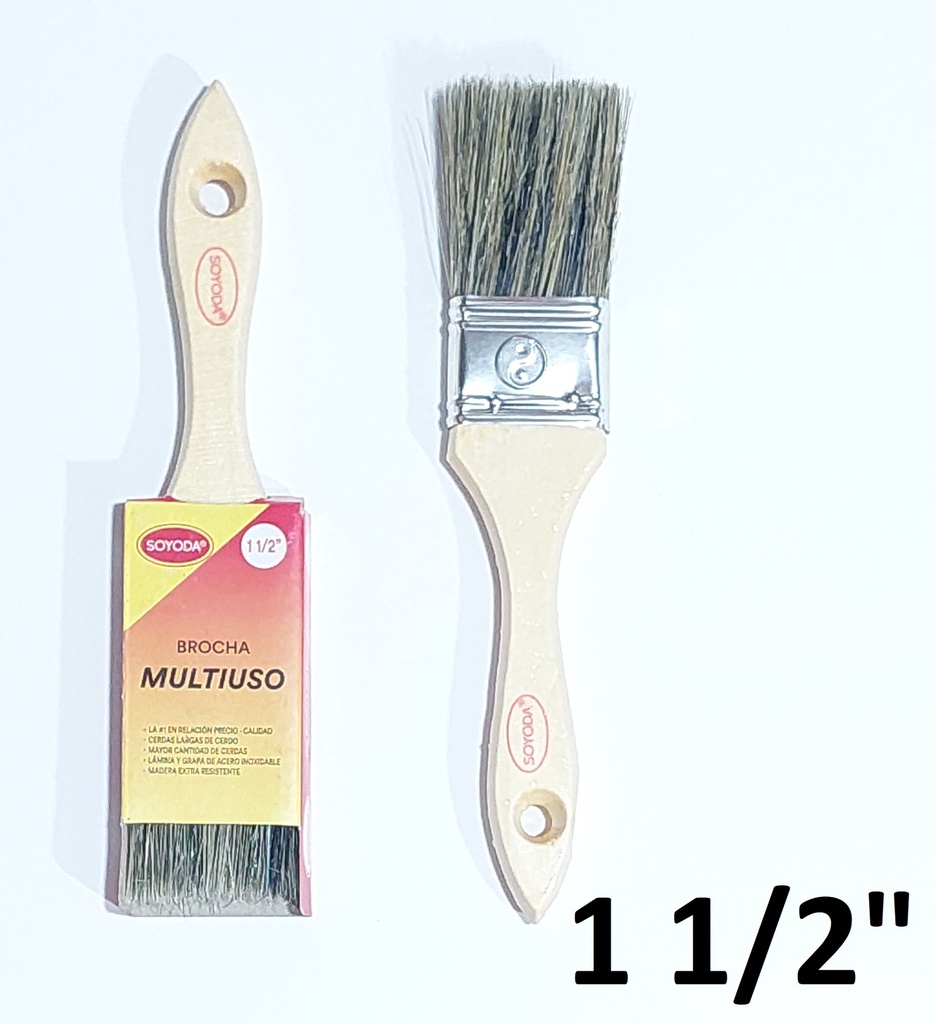 BROCHA 1 1/2´´ SOYODA BLANCO