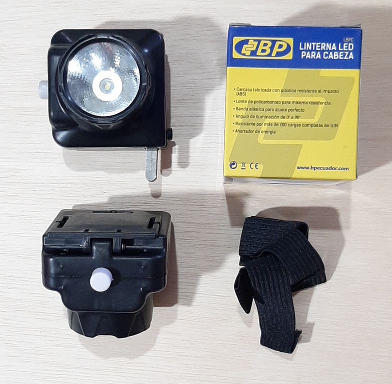 LINTERNA P/CABEZA RECARGABLE BP 4 W T/MINERO