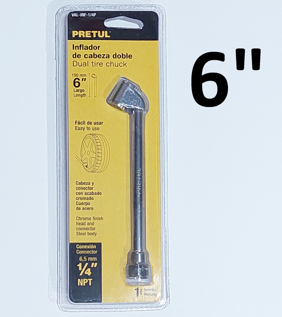 INFLADOR P/LLANTAS 1/4  NPT PRETUL