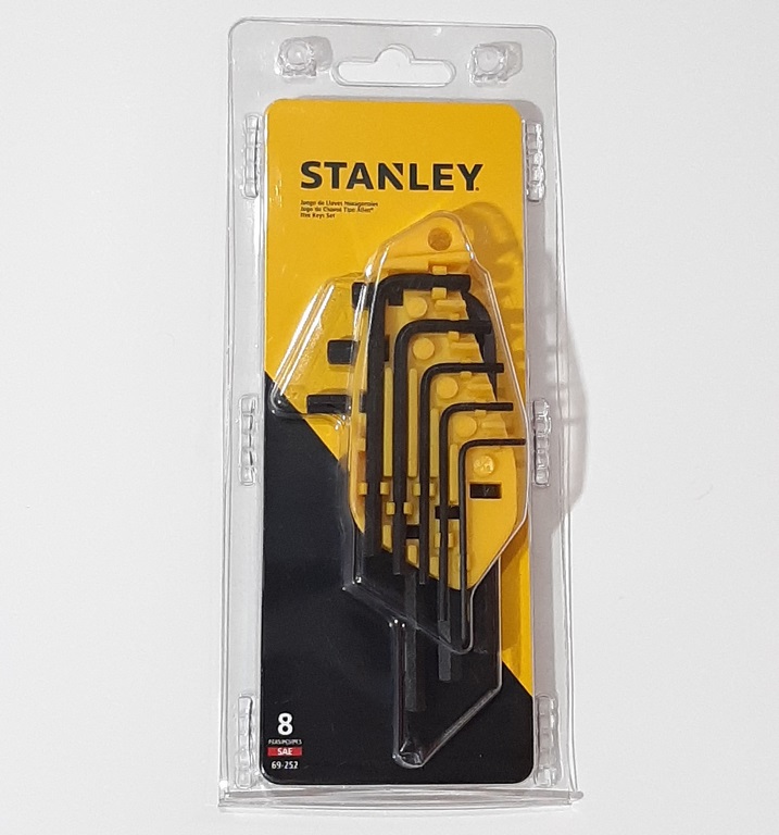 JGO LLAVE HEXAGONAL STANLEY 8PCS 1/16-1/4 95IB69252