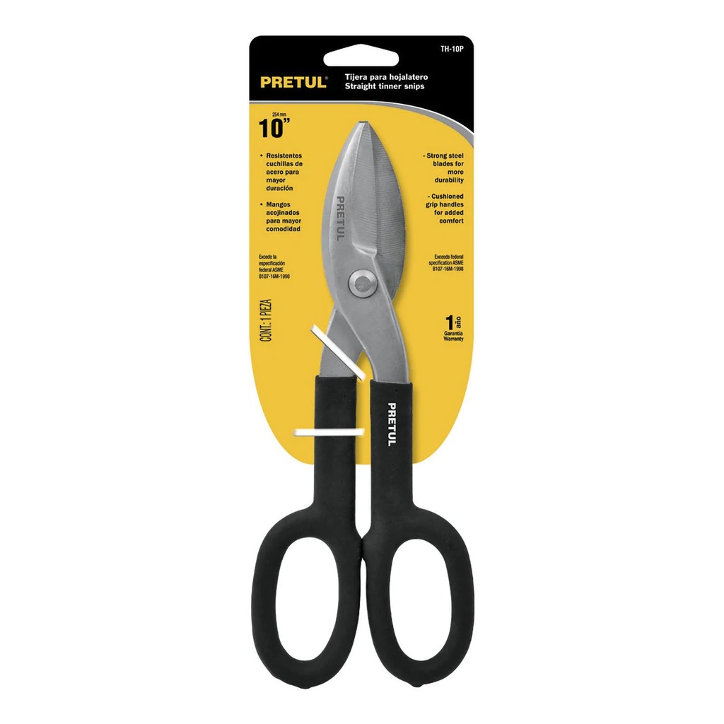 TIJERA P/LATA 10´´ PRETUL
