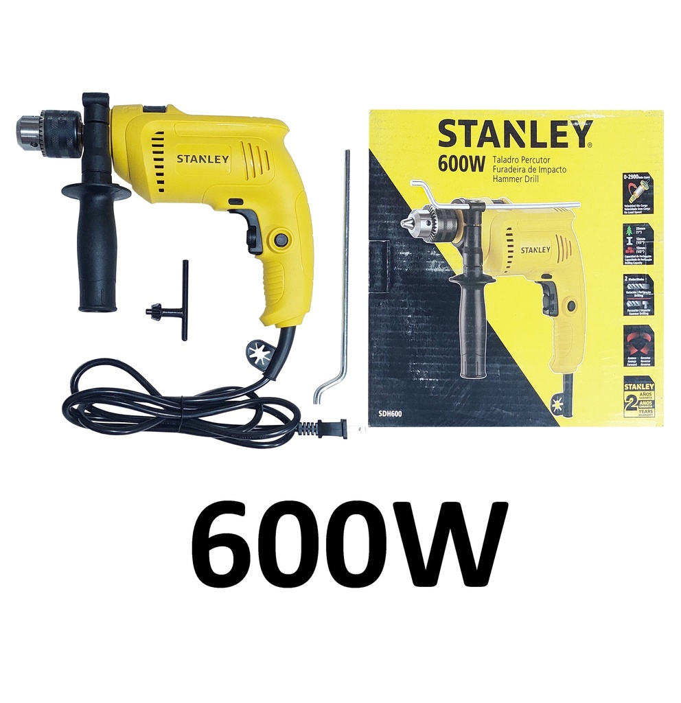 TALADRO STANLEY 1/2´´ 600W PERCUSOR
