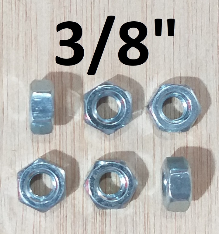 TUERCA GALV. 3/8´´ KG.150 TUERCA