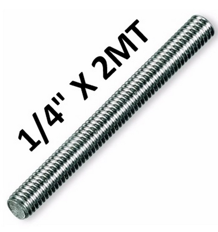 VARILLA GALV. 1/4 X 2MT