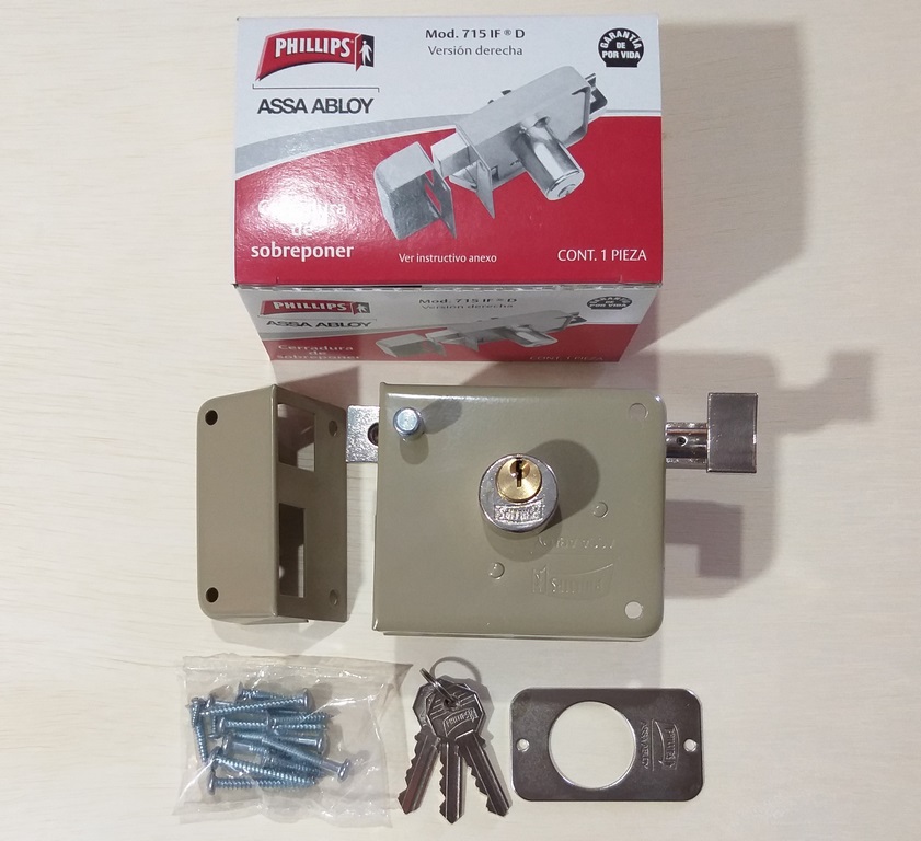 CERRADURA PHILLIPS 715 INSTAFACIL DERECHA