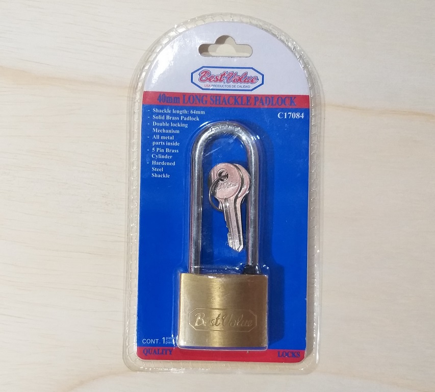 CANDADO CUELLO LARGO 40MM BESTVALUE ARCO L.C17084