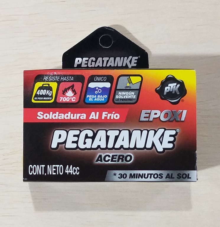 SOLDADURA AL FRIO PEGATANKE ACERO 44CC NEG
