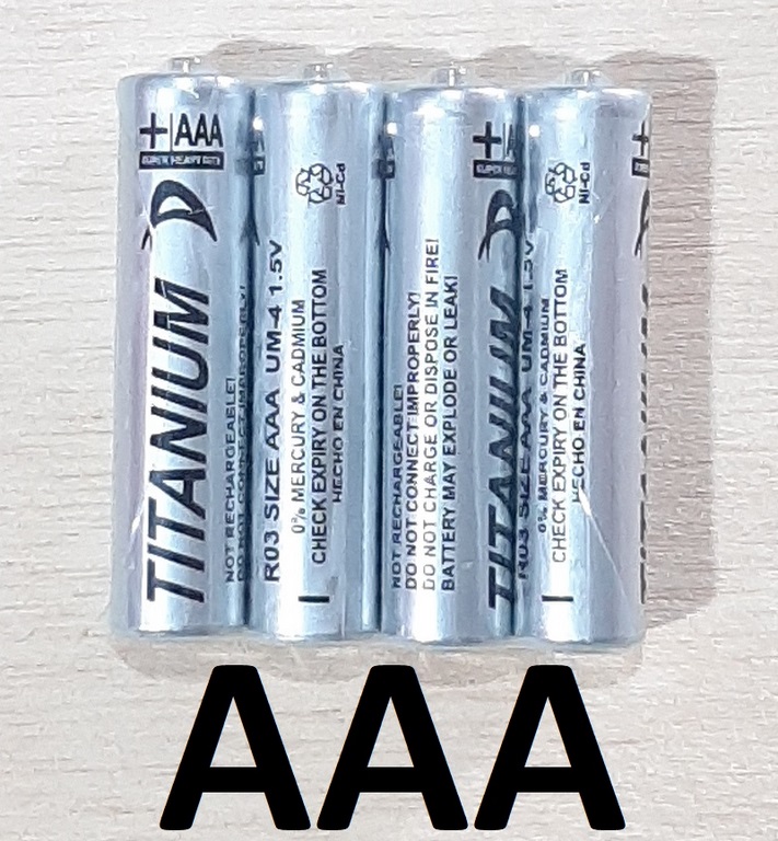 PILA TITANIUM AAAX4 R03 UM-4 1.5V