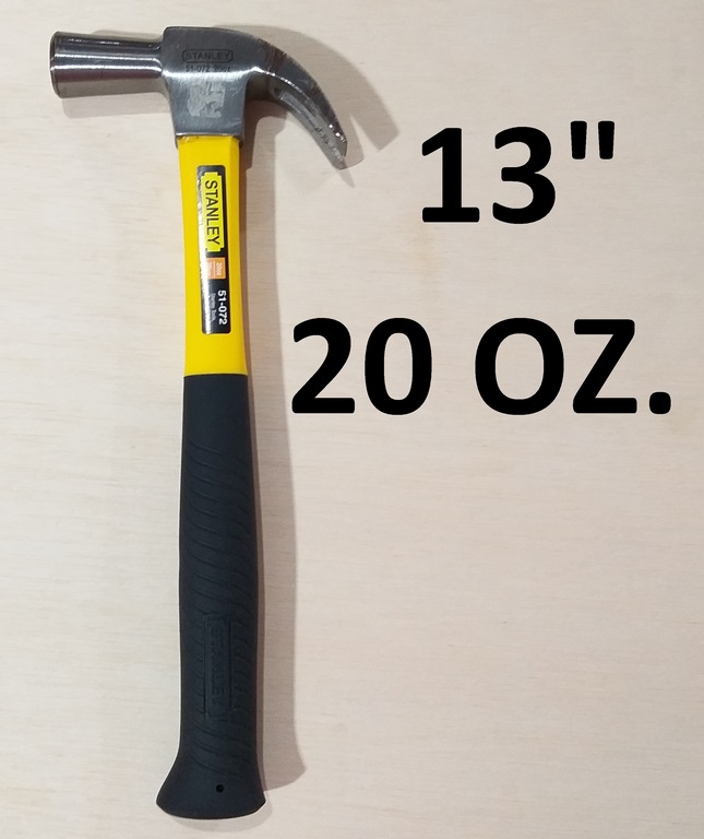 MARTILLO STANL.13´´ 20OZ M/FIBRA-CAUCHO 51-072