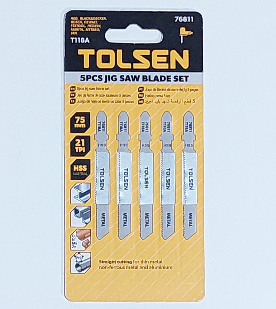 SIERRA CALADORA UNIDAD TOLSEN METAL T 75MM