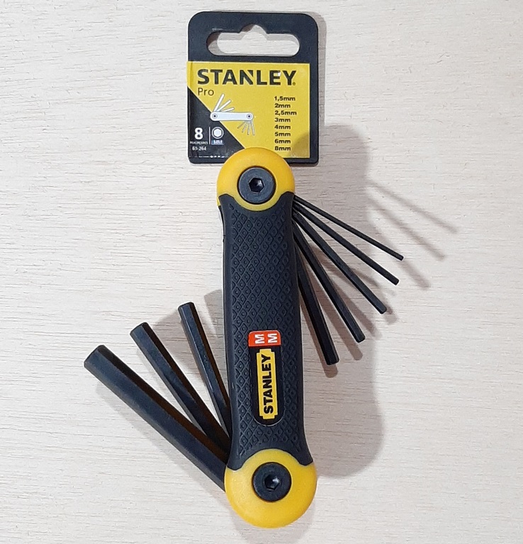 JGO LLAVE STANLEY EXAGONAL 8 PZ.69264