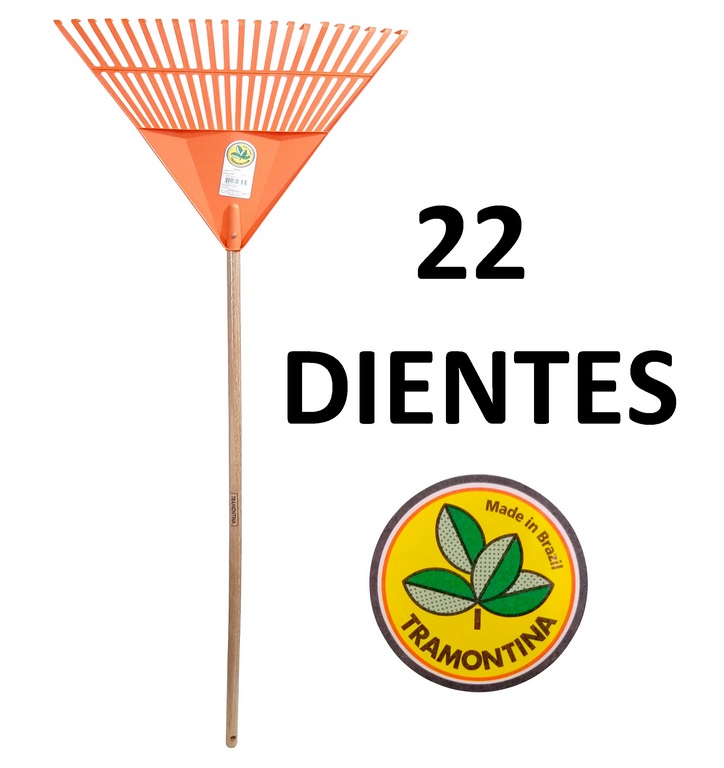 RASTRILLO TRAMONTINA PLASTICO 22D C/CABO