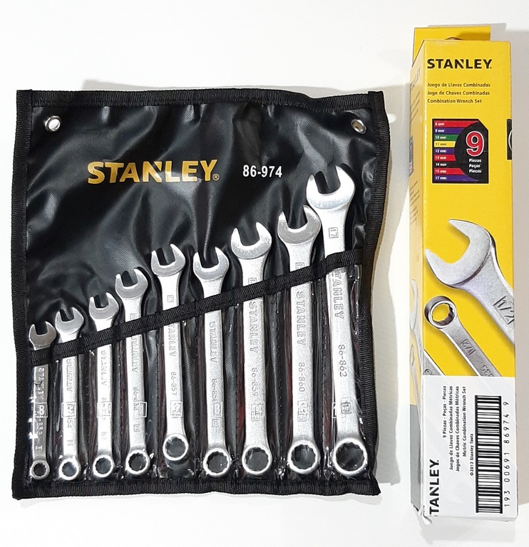 JGO LLAVE COMBINACION STANLEY 08-17MM 9PCS 86974 (1/10)