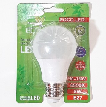 FOCO LED ECOLED 09W 110V 6500K