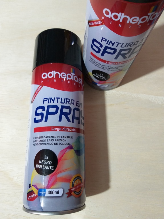P.SPRAY ADHEPLAST NEGRO BRILLANTE