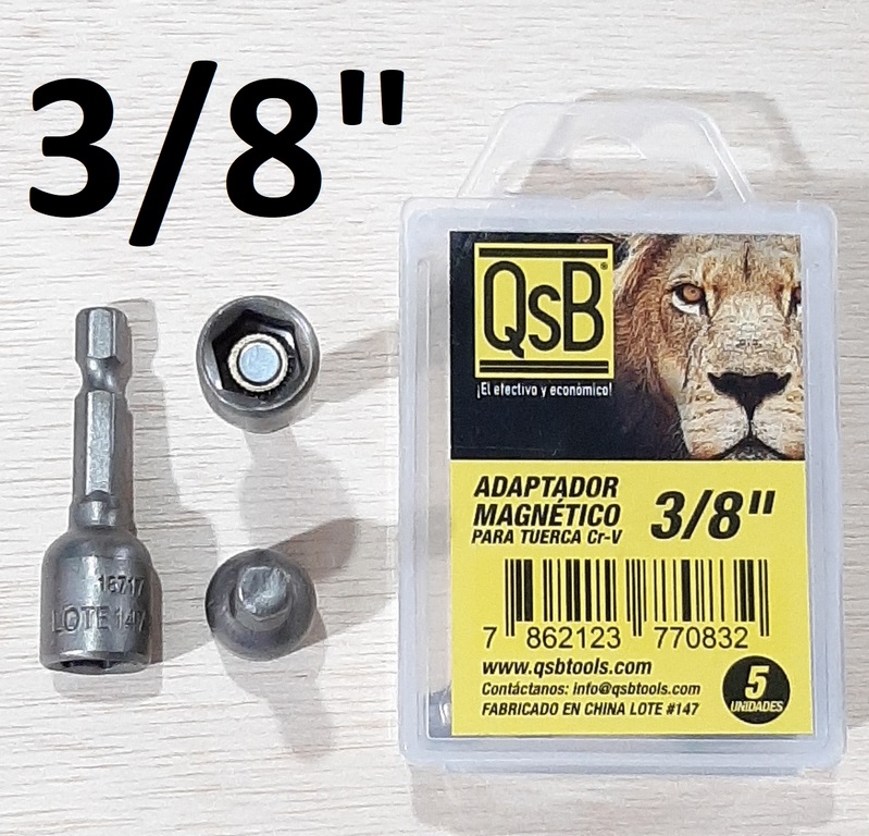 DADO MAGNETICO 3/8´´ P/TUERCA QSB