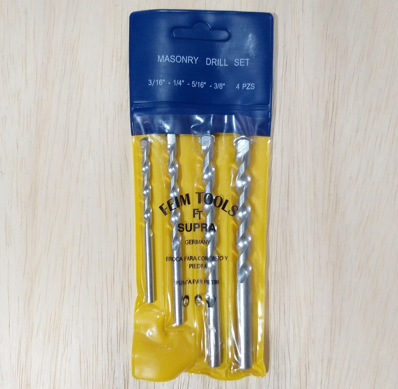 JGO BROCA CONCRETO 4 PCS FEIM