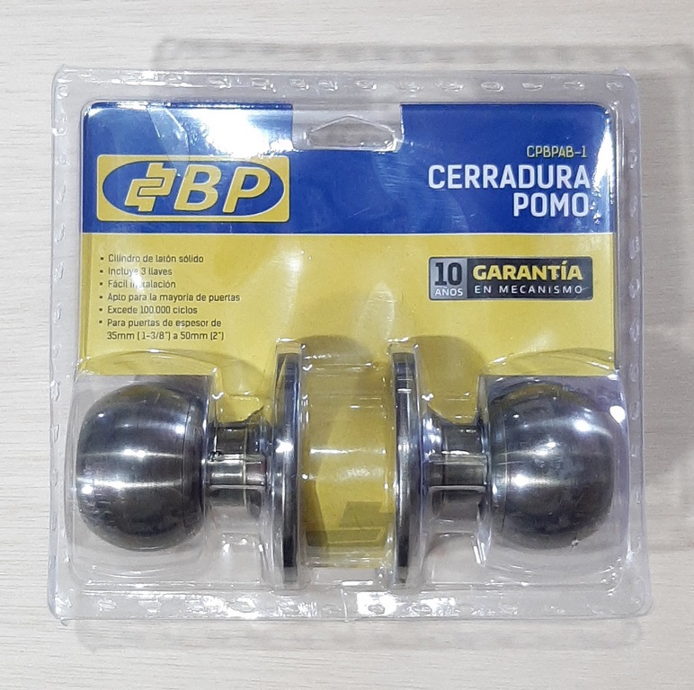 CERRADURA POMO BP BRONCE ANTIGUO P/DORMIT