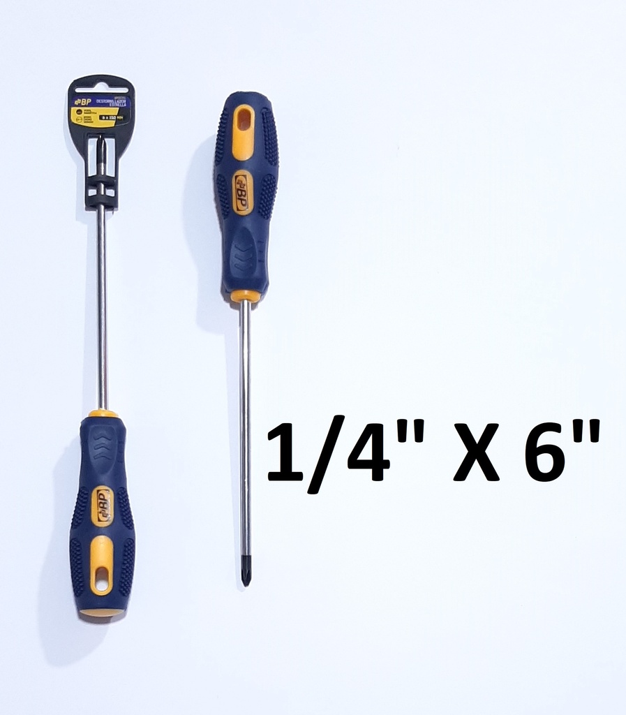 DESTORNILLADOR ESTRELLA 1/4 X 6 IMANTADO DEBP6X150
