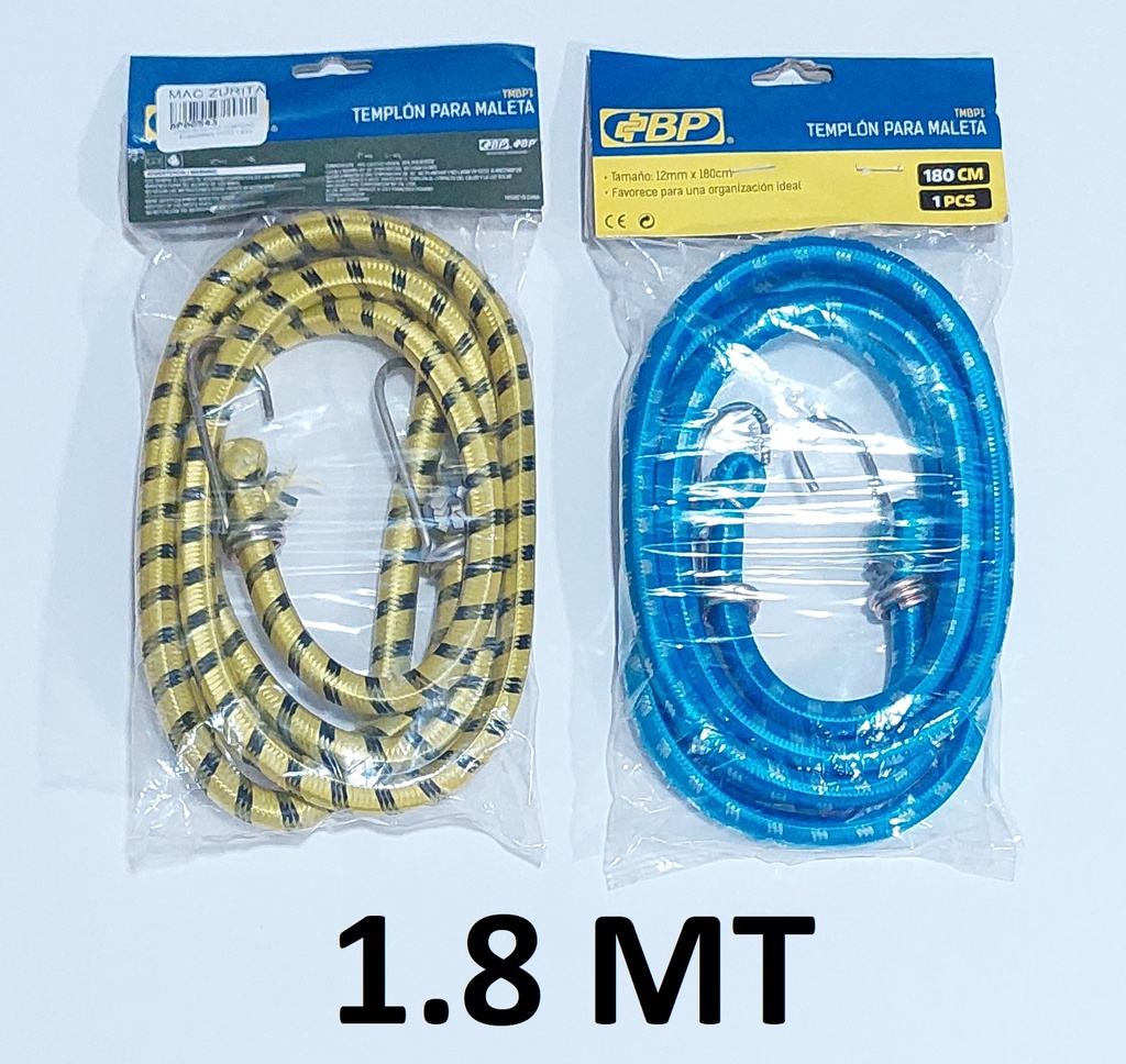 CABO ELASTICO C/GANCHO P/AMARRAR MOTO 1.80M