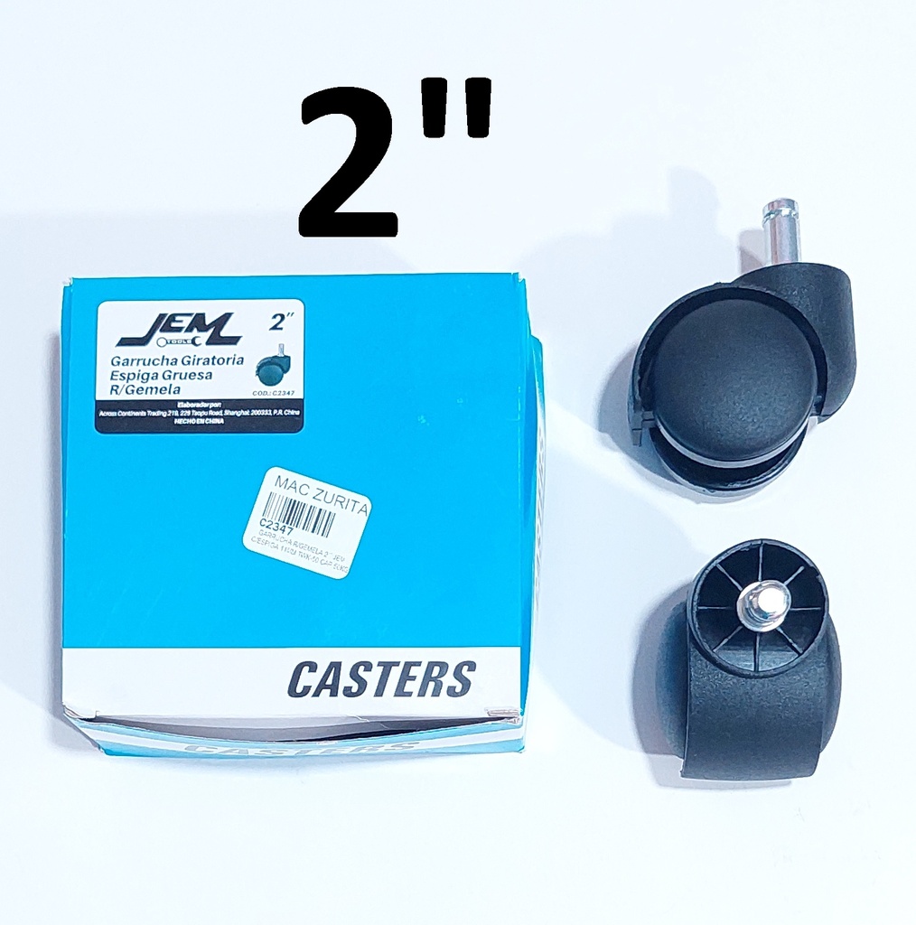 GARRUCHA R/GEMELA 2 JEM C/ESPIGA 11MM TWK-50 CAP.50KG