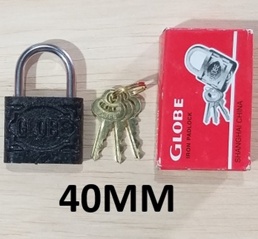 CANDADO GLOBE 40MM NEGRO