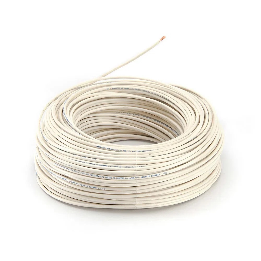 CABLE FLEX 12 C. BLANCO AWG